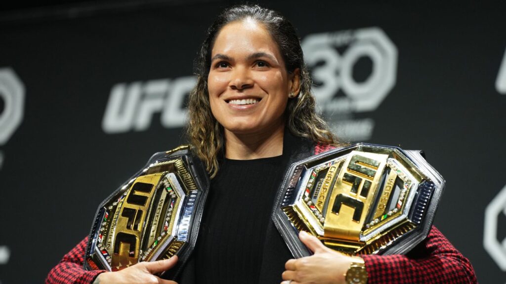 No MMA feminino do UFC, Amanda Nunes é recordista com 10 vitórias por via rápida.