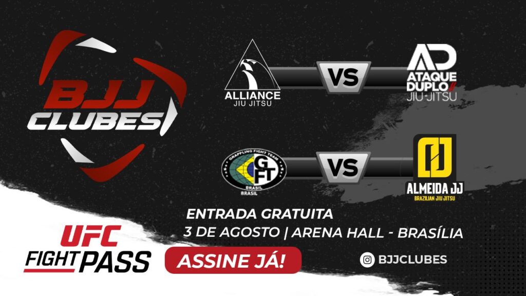 Segunda edição do BJJ Clubes, o Troféu Brasil de Jiu-Jitsu, vai ter transmissão exclusiva pelo UFC Fight Pass.